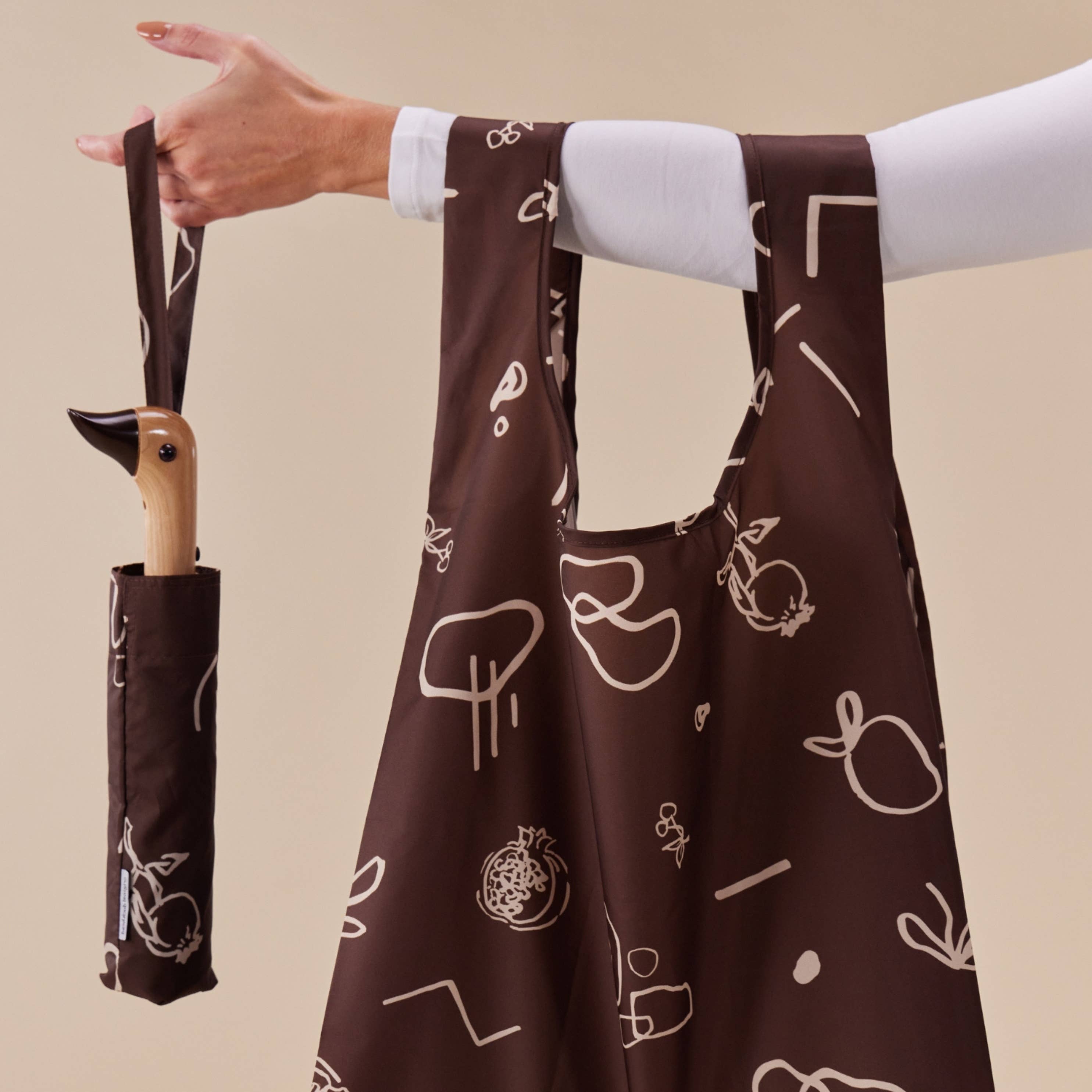 Original Duckhead USA - Wholesale Grocery/Shopping Bag - Fruits & Shapes in Easter Chocolate Eco Friendly Tote Bag1