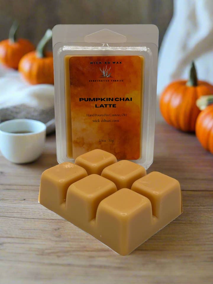Pumpkin Chai Latte Wax Melt for wholesale by Wick-ed Wax Candles