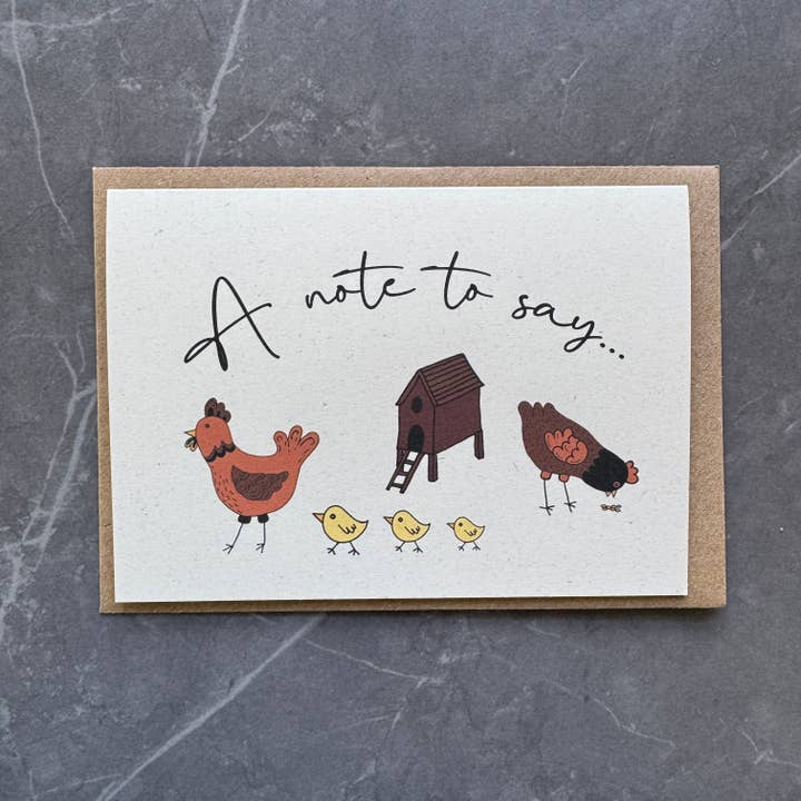 Tall Order - Wholesale Stationery/Notecard Set - Chicken Note Card Pack - multipack of blank cards with hens1