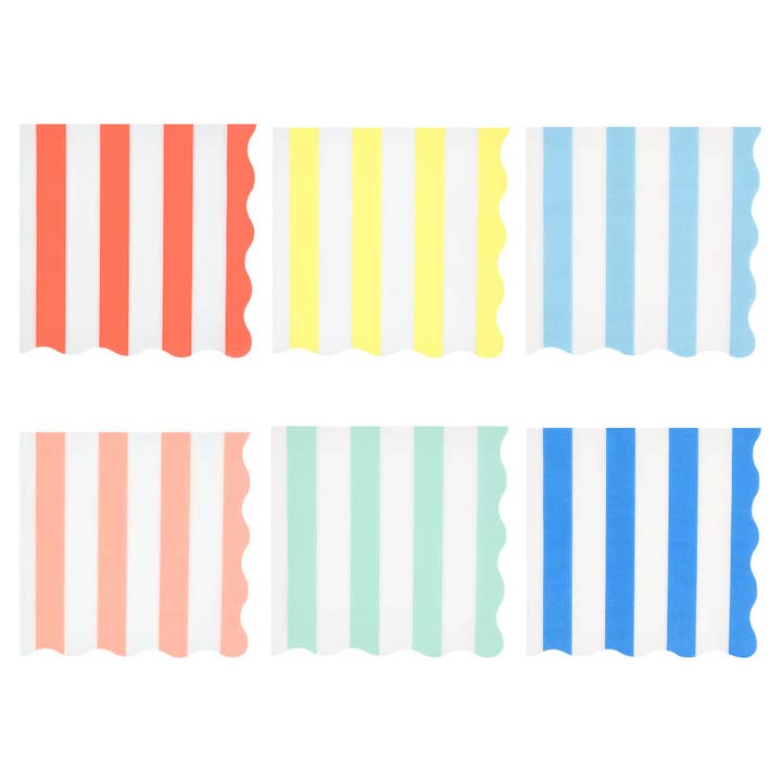 Beach Striped Large Napkins for wholesale by Meri Meri