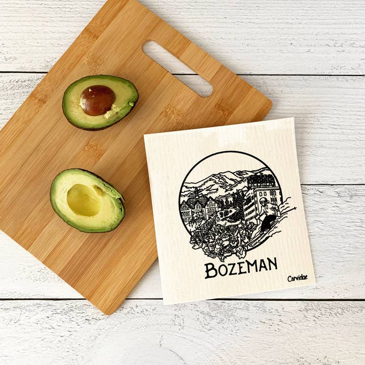 Corvidae drawings & designs – Engroshandel Køkkenhåndklæde – Bozeman Montana Svensk Karklud2