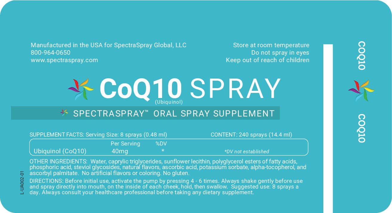 SpectraSpray Global - Venta al por mayor Suplementos/vitaminas para beber - Kit de vitaminas en aerosol antienvejecimiento Vitality: B12, CoQ10, D35