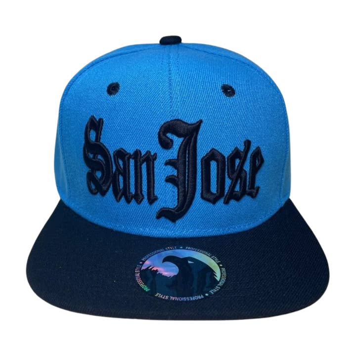 Burzip collection - Wholesale Trucker Hat - Unisex - HPF-PK6-SAN JOSE EMBROIDERY, FLATBILL SNAPBACK 6PCS/PACK4