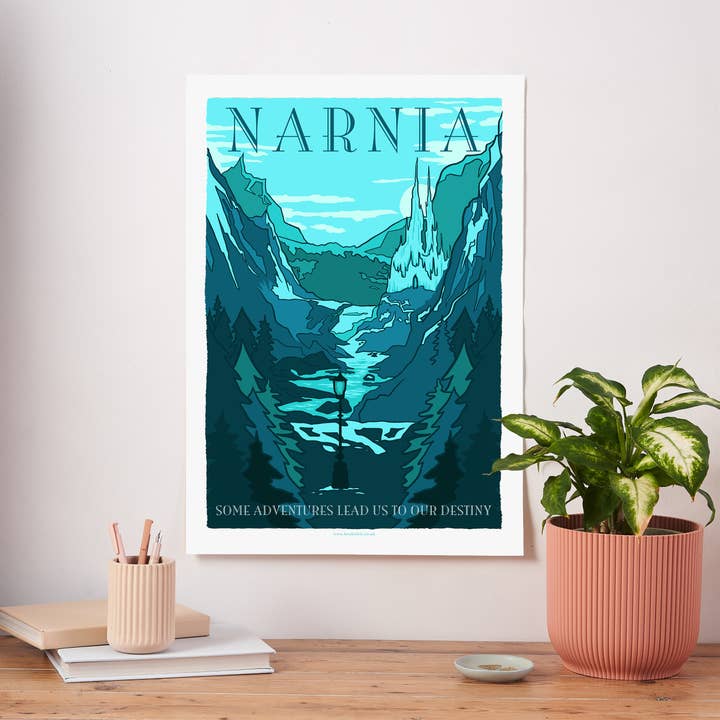 Bookishly – wholesale Poster – Narnia Fictional Travel Poster