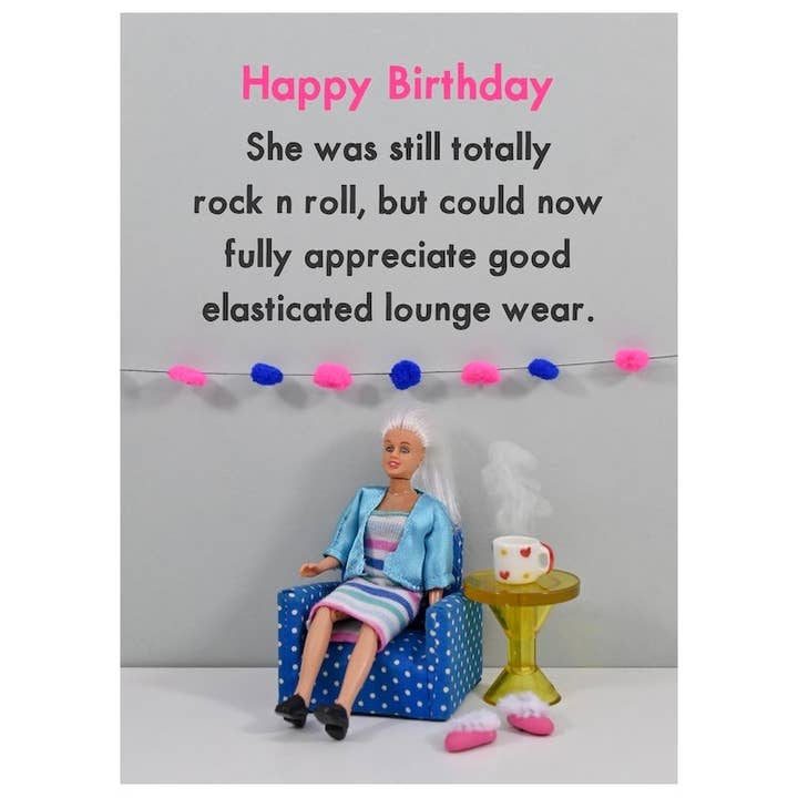 Elasticated | Happy Birthday | Cards for Her | Cheeky Humour for wholesale by Bold & Bright