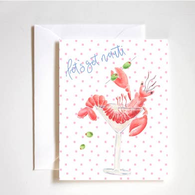 låt oss bli nauti, möhippekort, födelsedagskort för wholesale av Stephanie Tara Stationery