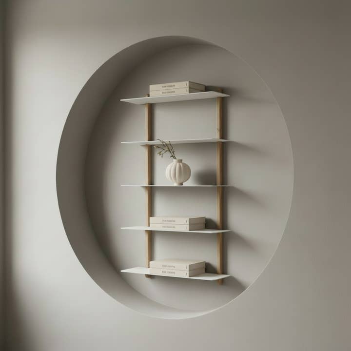 Studio Nordhaven - Wholesale Wall Mounted Shelf - NIVO Shelf Large E - light oak/white4