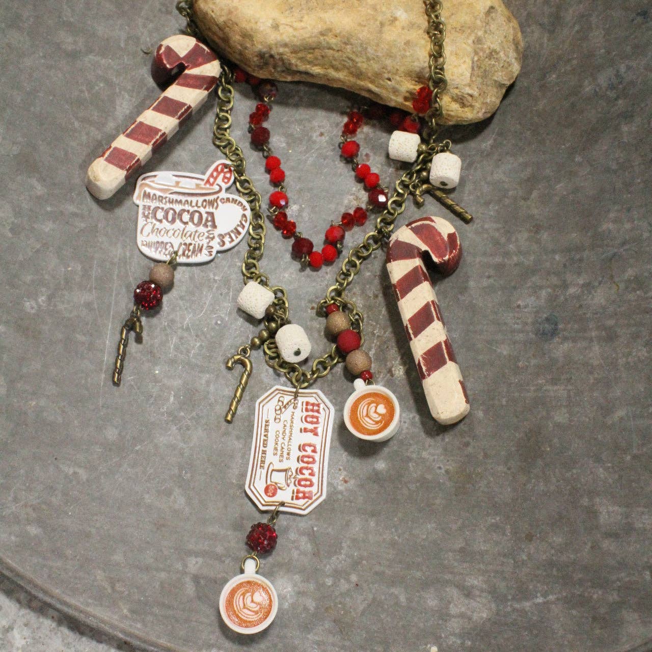 The Primitive Peddler, Inc. - Wholesale Pendant/Charm Necklace - Hot Cocoa Time Of Year Layered Necklace1