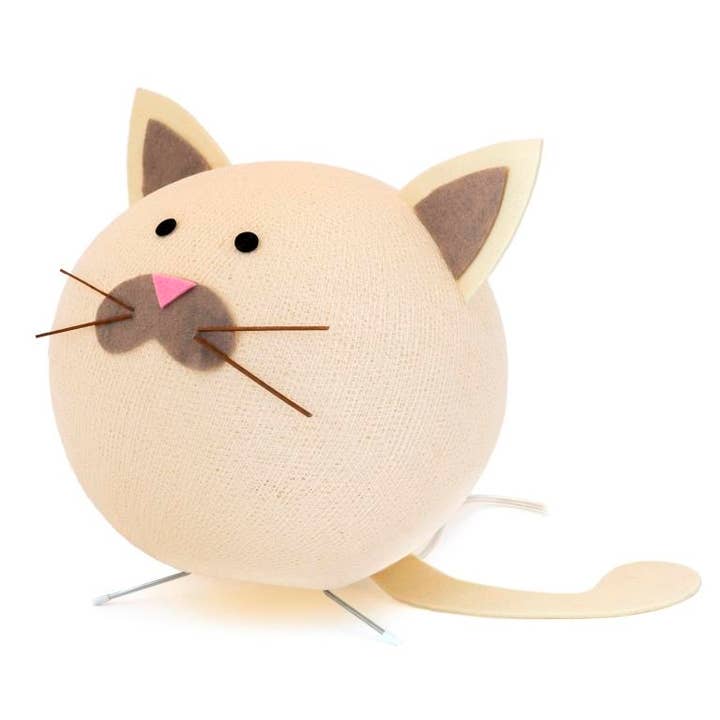 Lampe KOOBOZOO en forme de chat fabriquée à la main en Italie pour la vente par KOOBOZOO