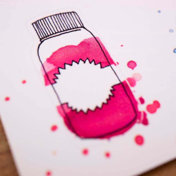 The Well-Appointed Desk - Wholesale Sticker - Inky Dreams Ink Bottle Sticker Sheet (24-013)3