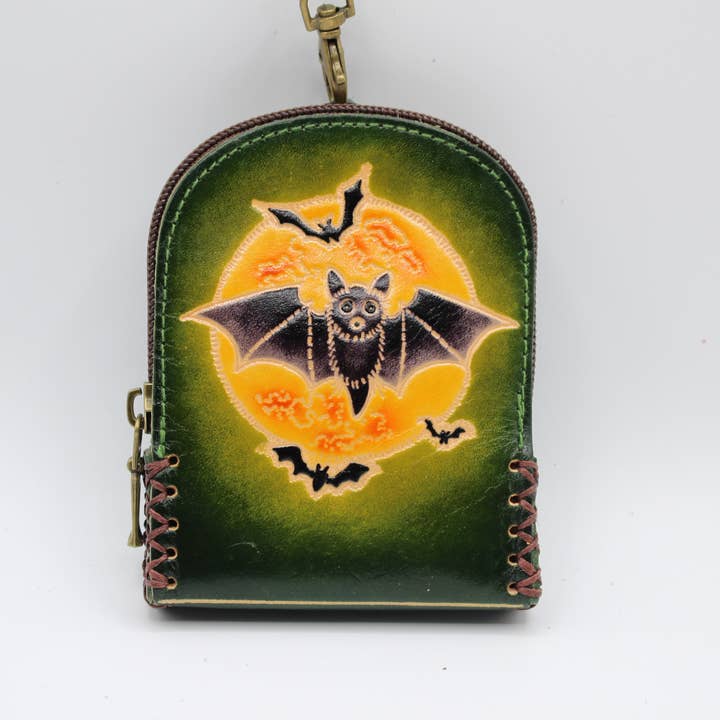 Sunflower Handmade leather inc - Wholesale Coin Purse - Women's - AE003 handmade leather bat coin purse wallet backpack