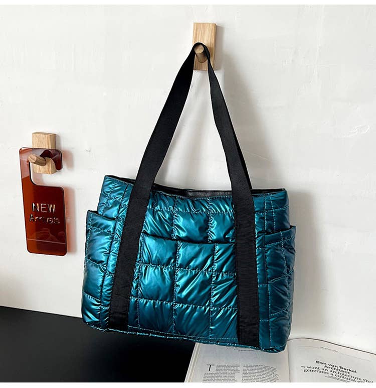 wandf - Vendita all'ingrosso Borsa tote - Donna - Borsa da viaggio trapuntata per donne Borsa a tracolla imbottita per palestra4