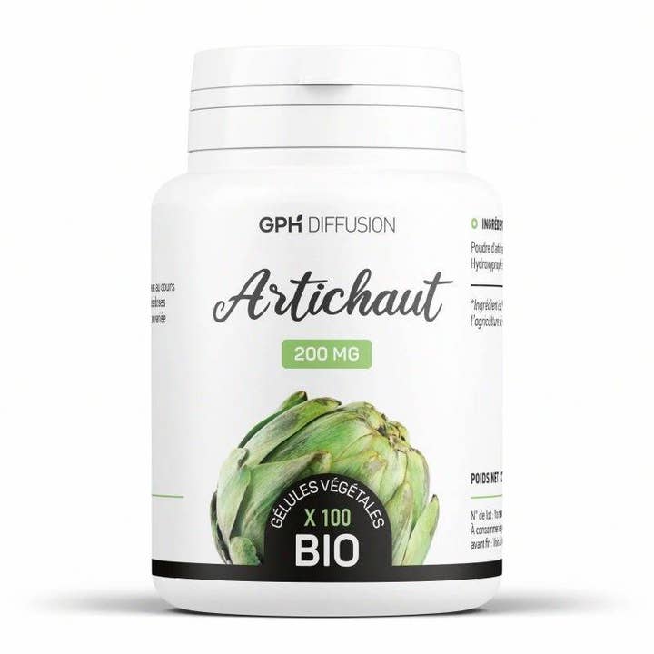 Organic leaf artichoke - 100 vegetable capsules for wholesale by Biovista