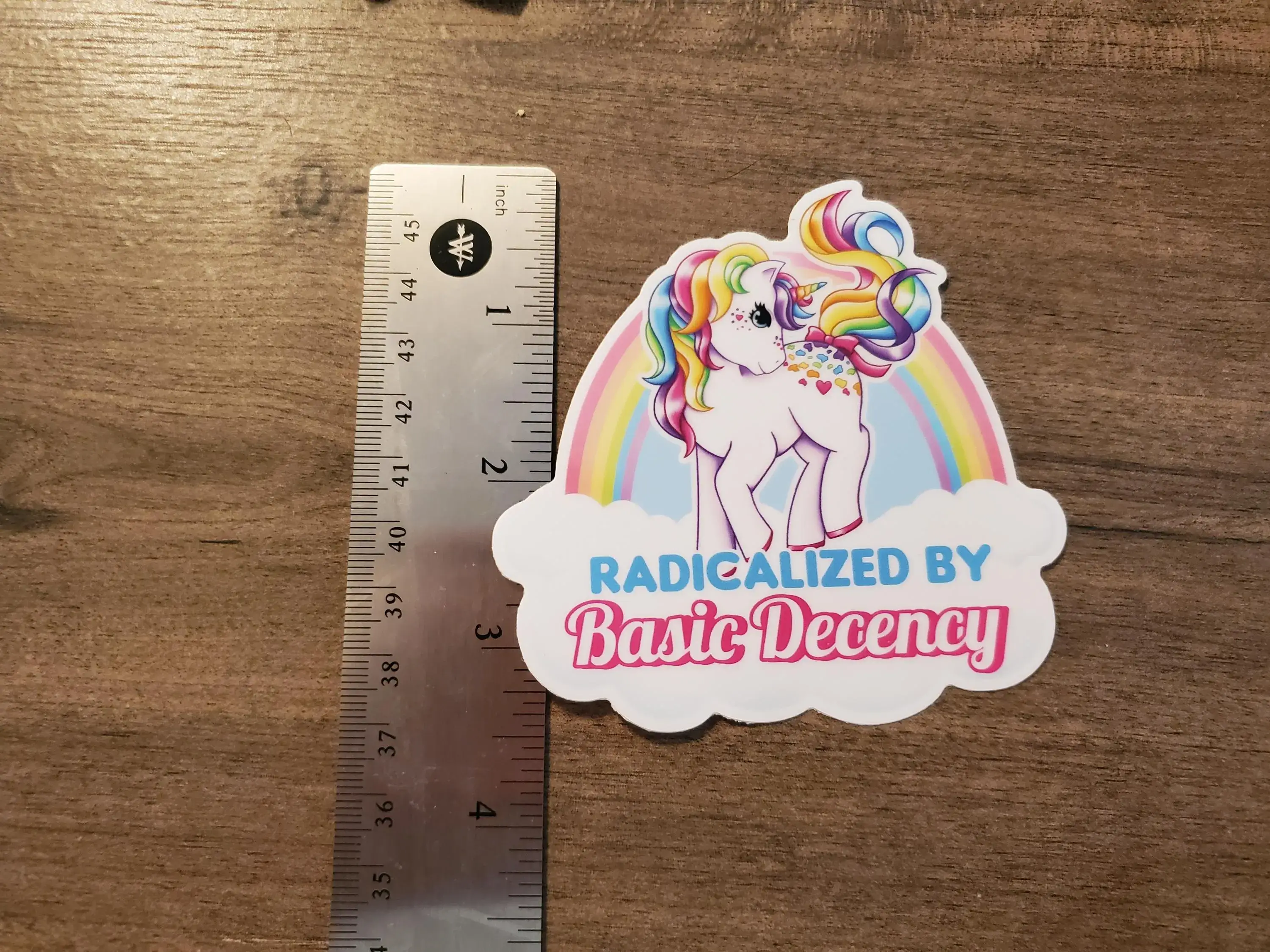 Evalesco Design - Wholesale Sticker - Radicalized by Basic Decency Rainbow My Little Pony Sticker1
