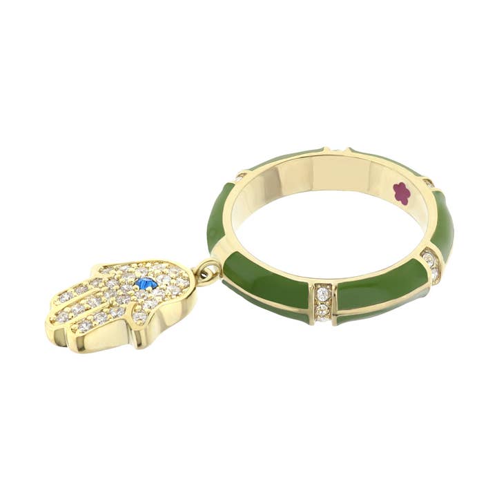 Anel empilhável Lucky Hamsa por atacado de Lauren G Adams