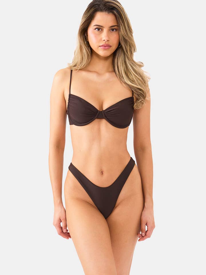 Nyud Swim - Wholesale Swim Top - Women's - Brown Sloane Top Nyud Swim Supportive Adjustable Coverage1