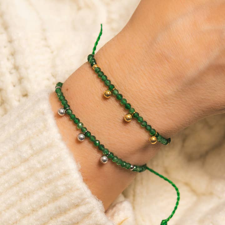 Green Jade Energy Bracelet for wholesale by ISLA IDA