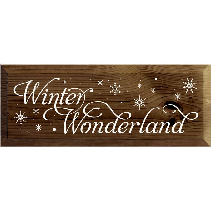 Winter Wonderland Wood Sign for wholesale by SAWDUST CITY