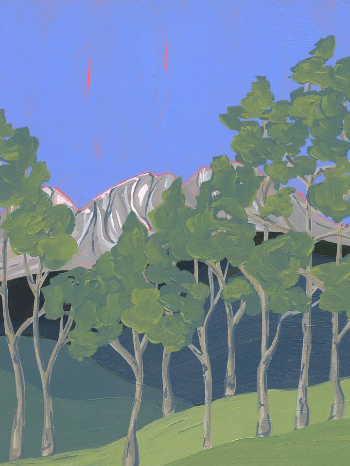 Summer on the Gore Range - Impression giclée artistique pour la vente par Erika Donaghy Creative Studio