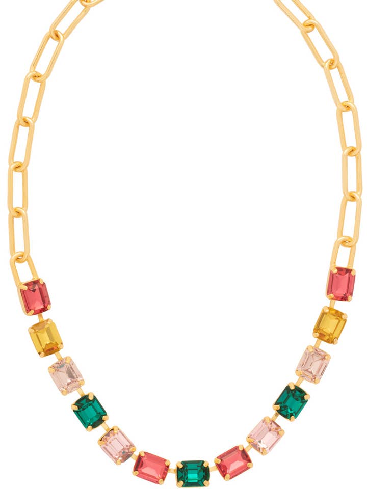 Octavia Paperclip Tennis Necklace - NFZ3BGCPO for wholesale by Sorrelli