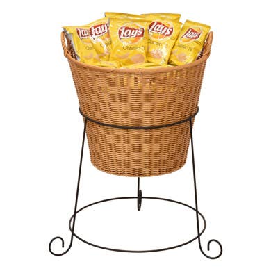 Plastic Wicket Basket - 17.5 inch Diameter for wholesale by Specialty Store Services