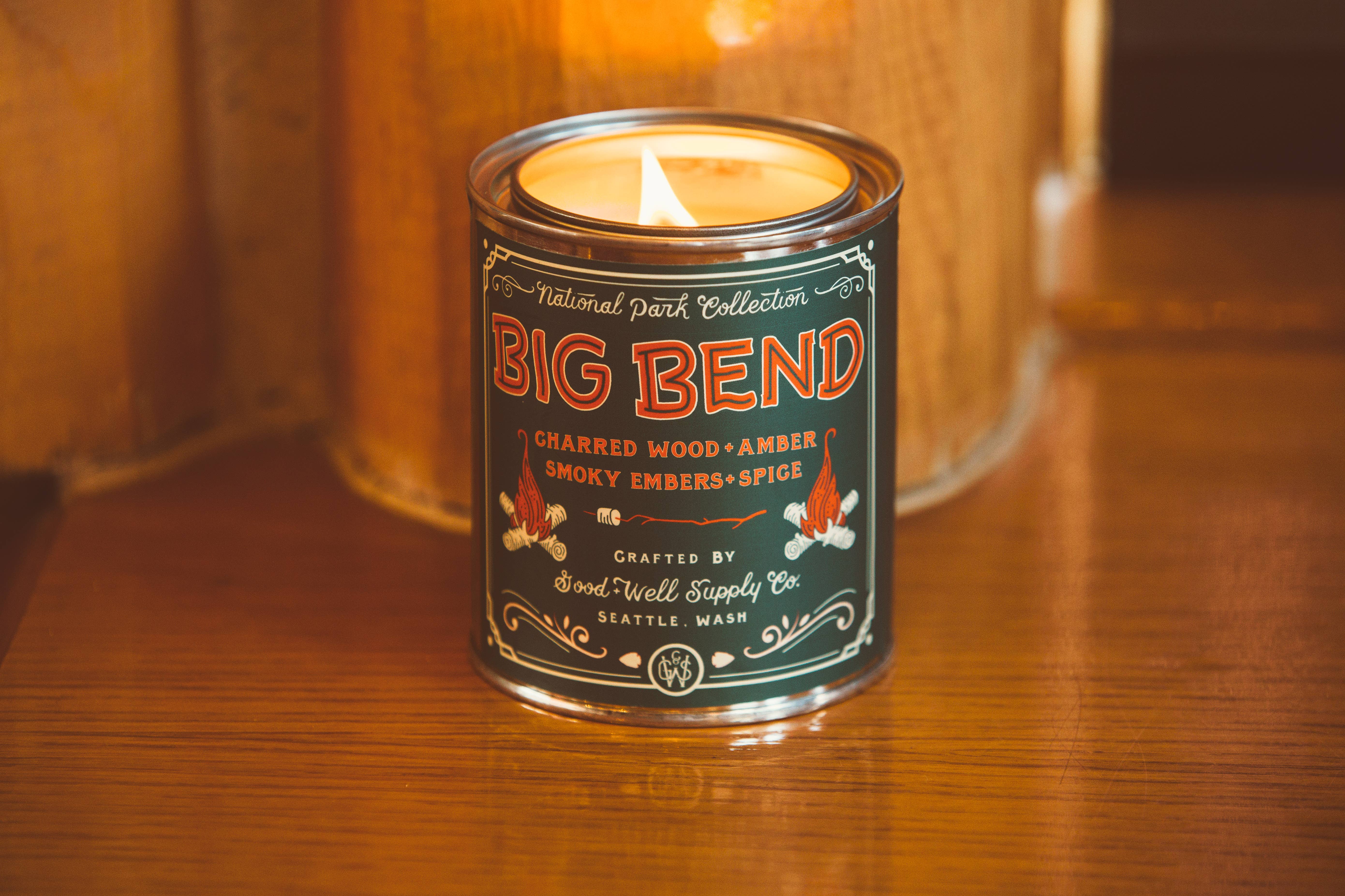 Good & Well Supply Co. - Wholesale Jar/Filled Candle - Big Bend National Park Candle2