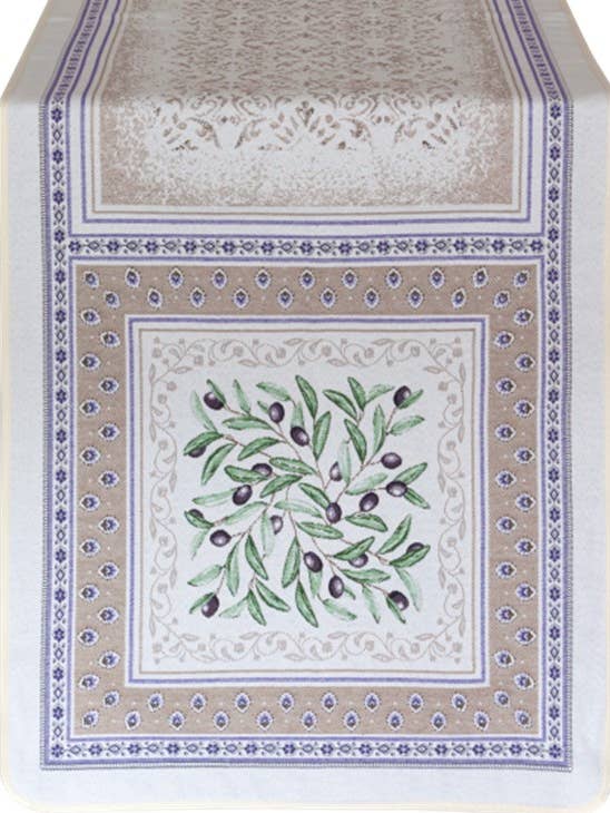 Tapis de luxe French Olives en jacquard pour la vente par Mierco European Linens