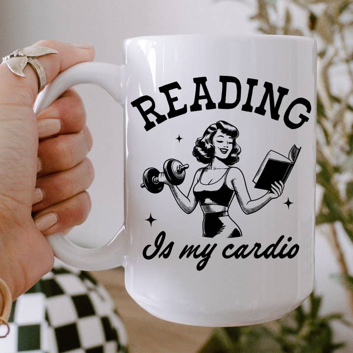 Tazza Reading is My Cardio per la vendita all'ingrosso da parte di Ace the Pitmatian Co