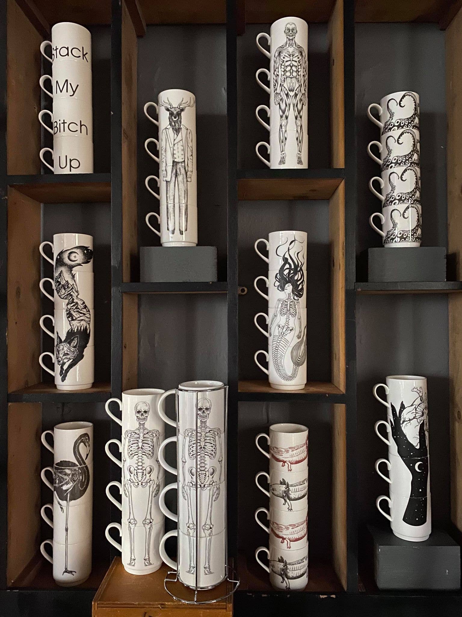 Charlotte Clark Ltd – wholesale Coffee mug – Stack My Bitch Up Stacking Mug Set (Stoneware)2