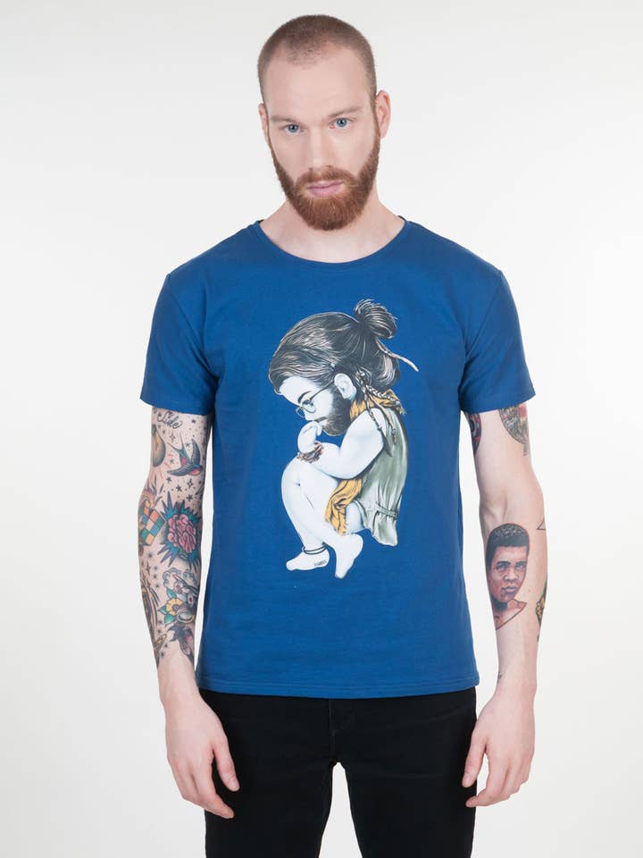 Hippie2.0 basic cotton regular t-shirt for wholesale by siamoises