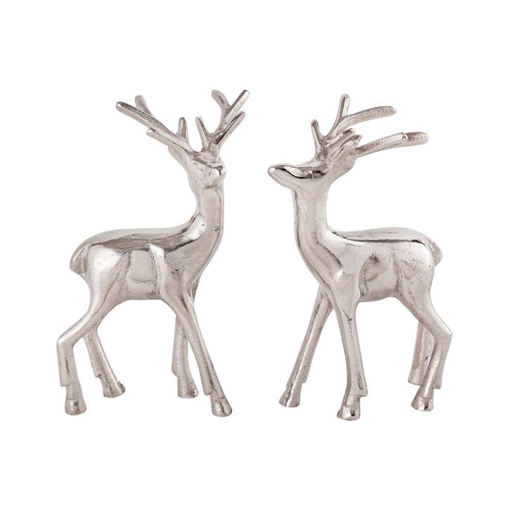 Voglrieder - Wholesale Christmas Decoration - Decorative figure set of 2 deer table decoration animal figure metal