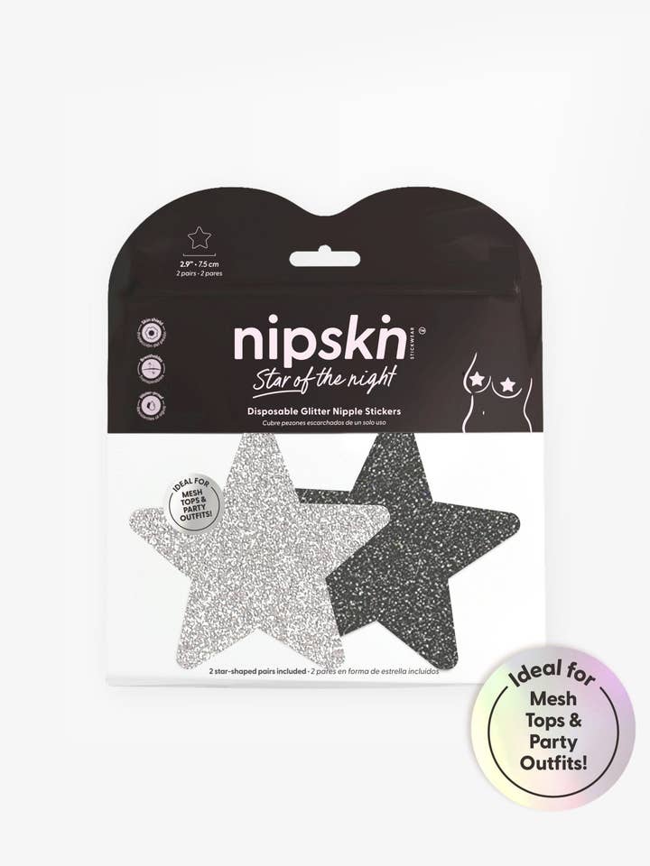Nipple Cover Stickers, Star Of The Night - Nipskin for wholesale by Nipskin Stickwear