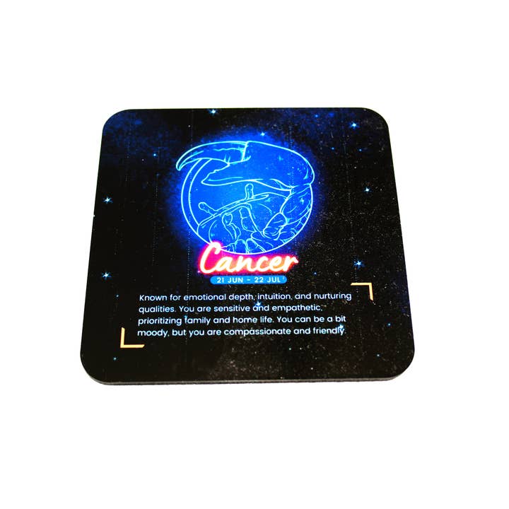 Horoscope Coaster: Cancer for wholesale by Ron Knight Entertainment, LLC