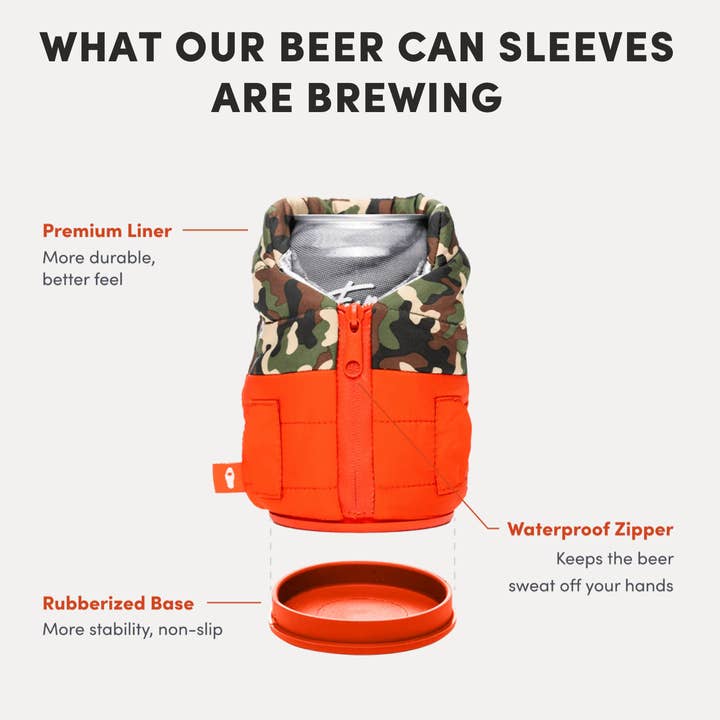 Puffin Drinkwear - Wholesale Drink Huggers & Koozies - Can Cooler - RealTree APX Collab - The Puffy Vest -Pink Camo1