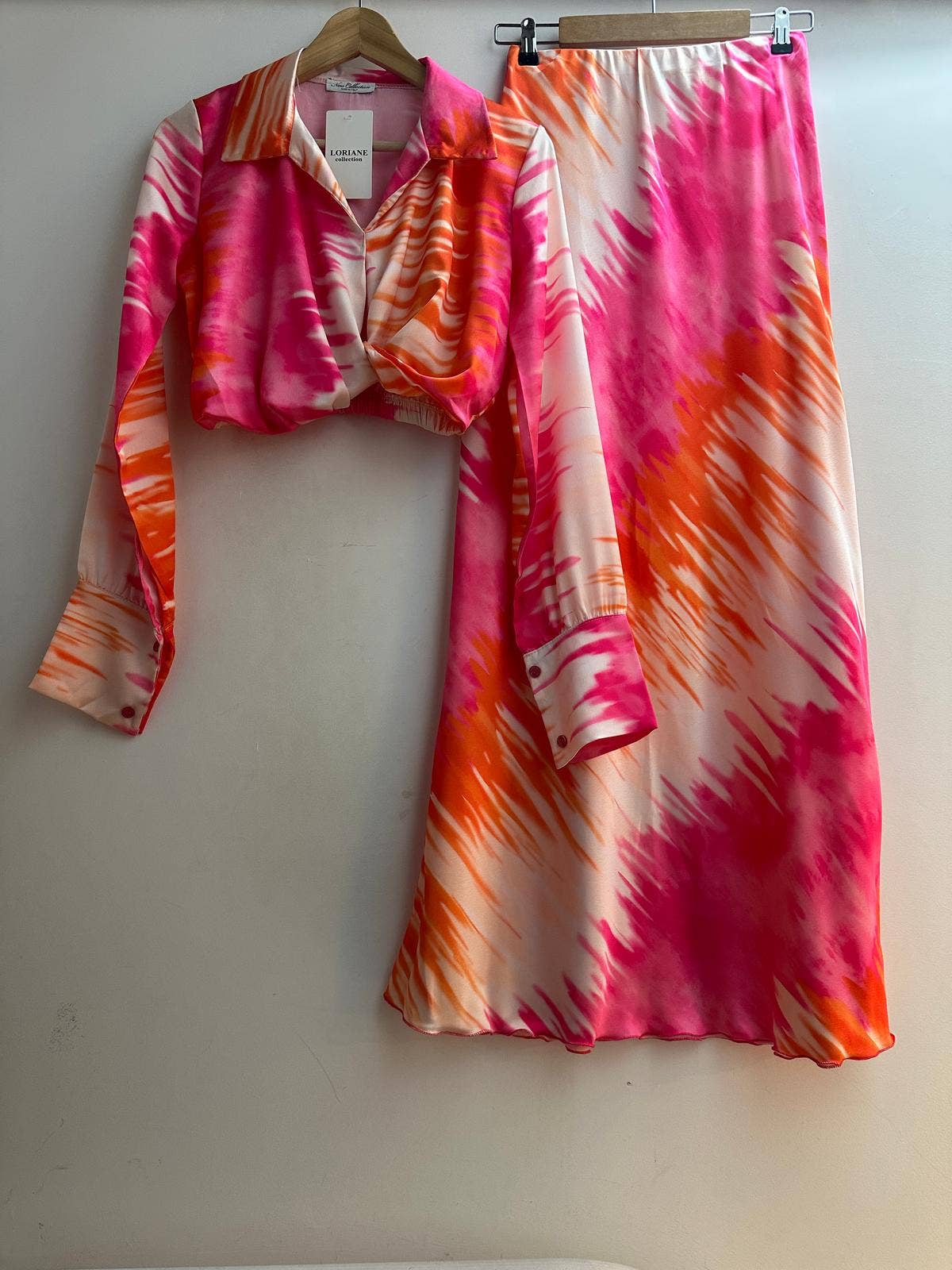 LORIANE – wholesale Top & skirt set – Women's – 10606E top + printed skirt one size2