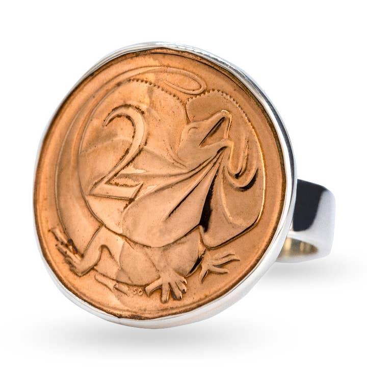 RING S/S AUSTRALIAN 2 CENT for wholesale by Mountain Creek Jewellery