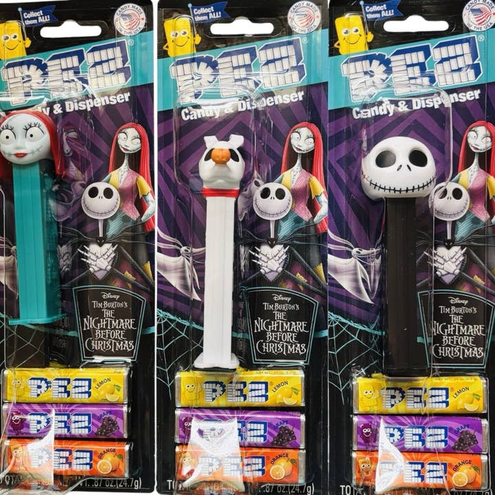 Cow Crack Wholesale - Wholesale Hard Candy - PEZ Nightmare Before Christmas Blister Pack