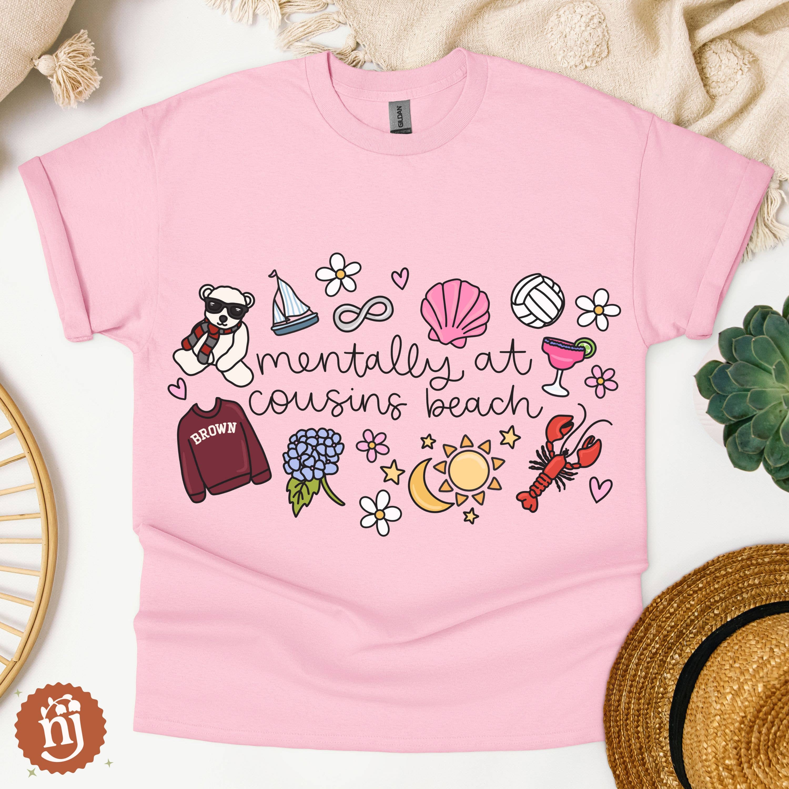 Nearly June Design Co - Wholesale T-Shirt (Graphic) - Unisex - TSITP Mentally at Cousins Beach T-Shirt4