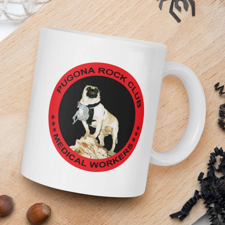 Vinny the Pug Coffee Mugs for wholesale by Pugona Rock Coffee Mugs