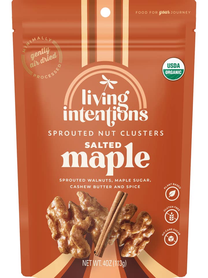 4oz Superfood Nut Blend - Salted Maple for wholesale by Living Intentions