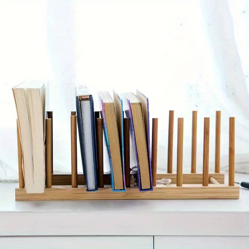 Huis Van Merken - Wholesale Book Stand - Bamboo Book Stand – Portable & Multi-Functional Rack for Bedside & Office Desk0