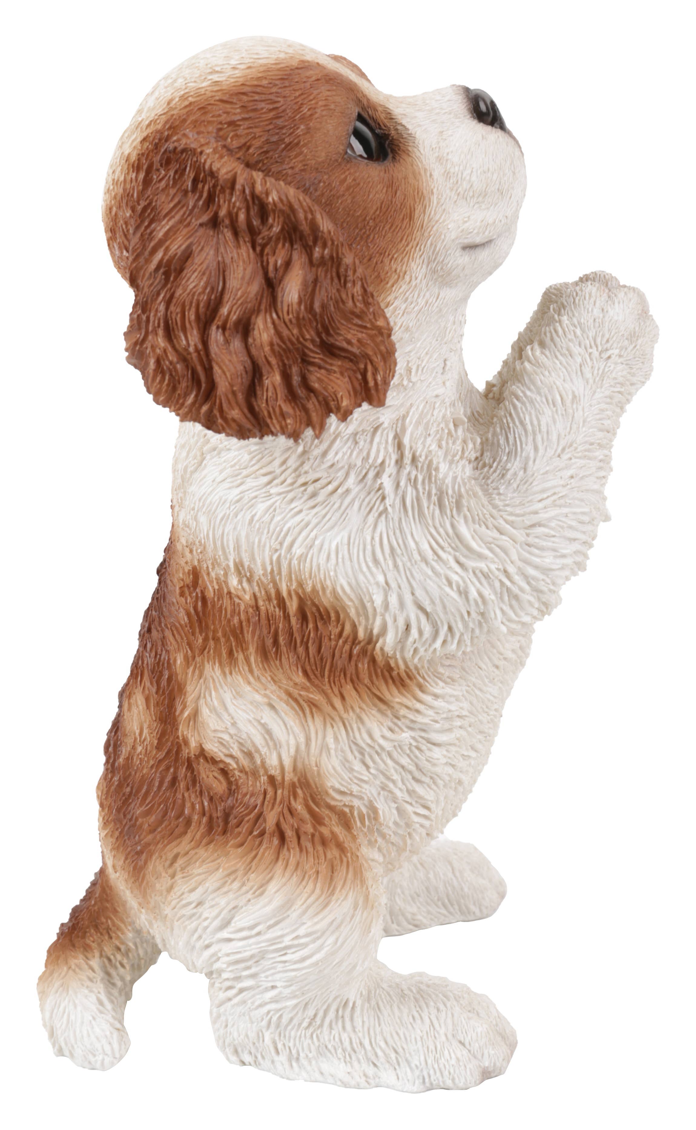 Hi-Line Gift Ltd. - Wholesale Decorative Figurine - Praying Cavalier King Charles Spaniel Puppy Statue