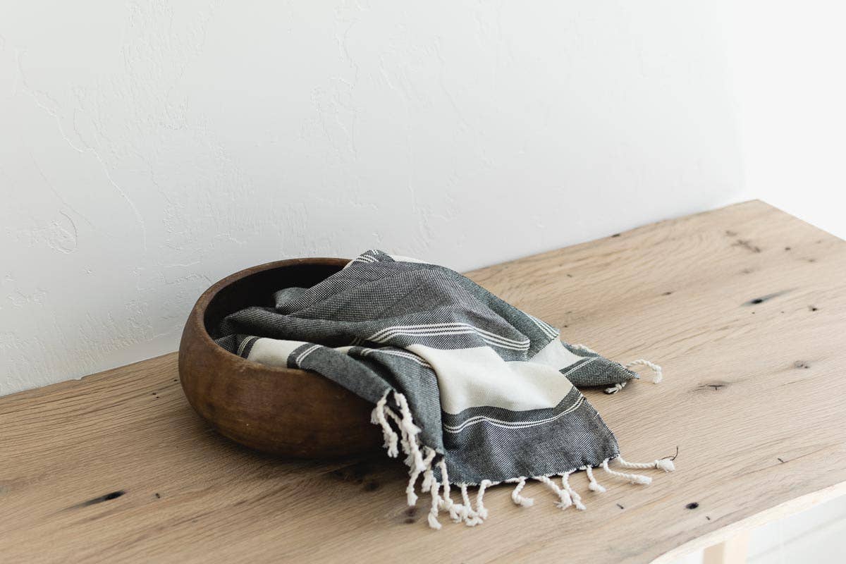 Fair + Simple - Wholesale Hand Towel - Oversized Woven Hand Towel - Stripes3