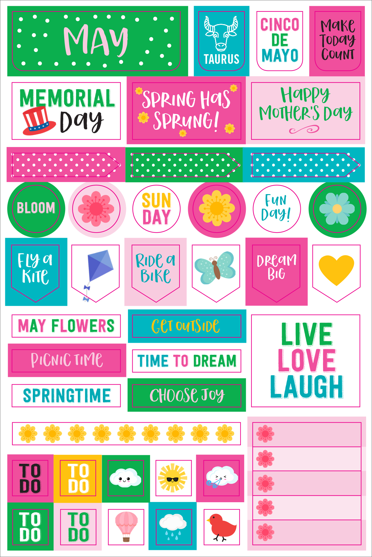 Peter Pauper Press - Wholesale Sticker - Essentials Month By Month Planner Stickers5