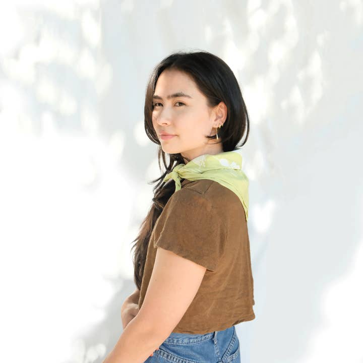 Elana Gabrielle - Wholesale Bandana – Women's - Forage Bandana - Screenprinted Cotton, Market Vegetables2