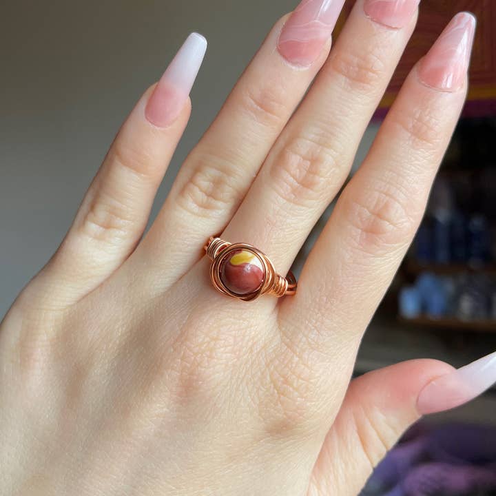 Cosmic Geology - Wholesale Jewelry Set - Wire Wrapped Crystal Rings Variety Pack (15 rings per case) 4