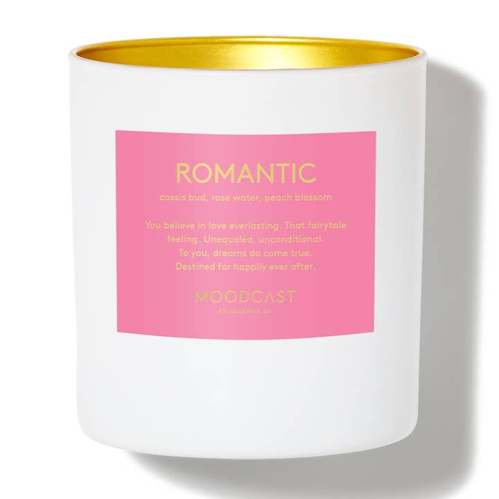 Vela de Cera de Coco - Persona - Romántica - Tarro de Vidrio de 8 oz para venta al por mayor de Moodcast Fragrance Co.