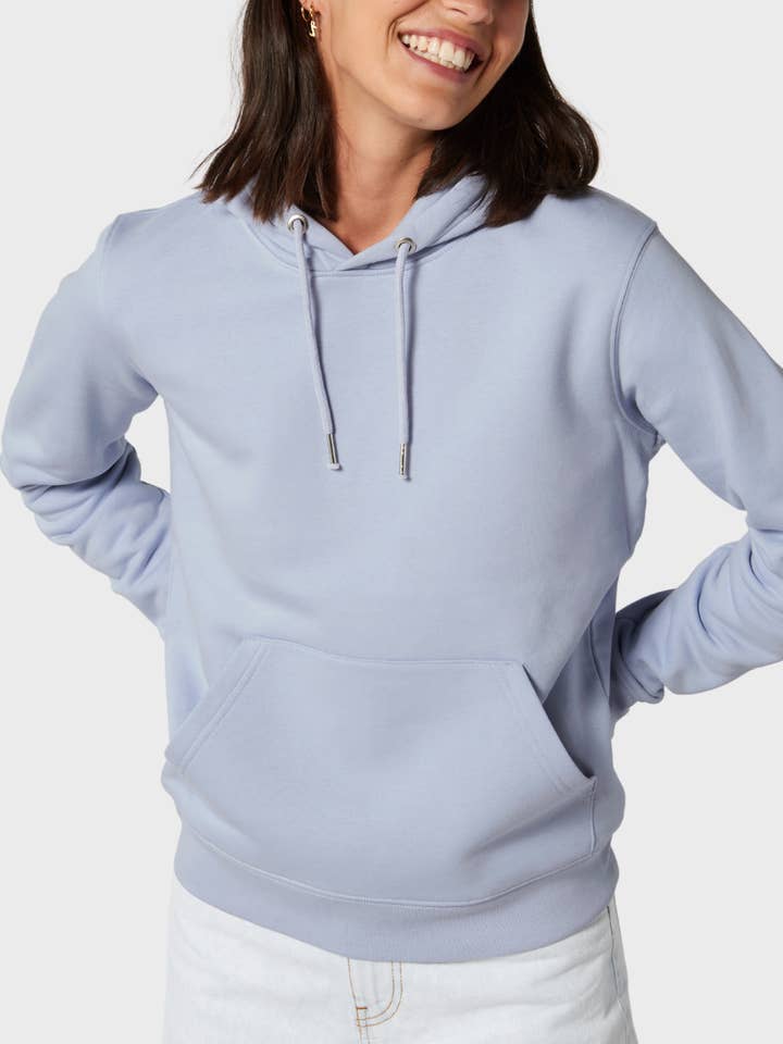 Unisex Organic & Recycled Hoodie - Arctic Blue for wholesale by Unordinary Apparel