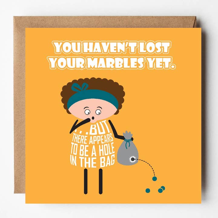 Biglie smarrite | Divertente biglietto di compleanno per lei | Quotidiano per la vendita all'ingrosso da parte di VERSED AID