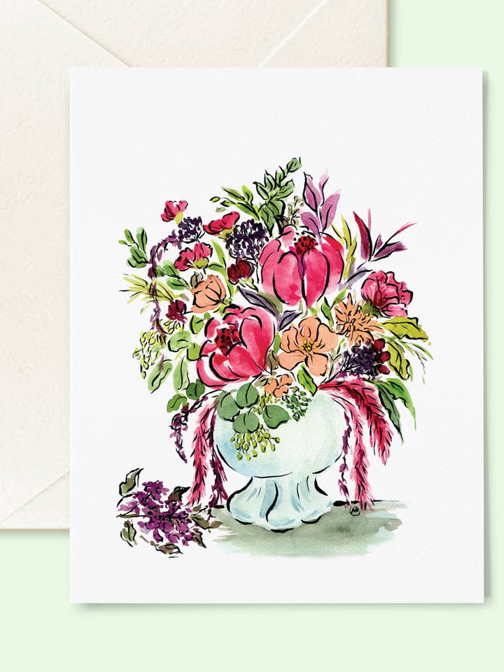 Abundant Blooms in a Ceramic Vase for wholesale by MKD Monica Kane Design